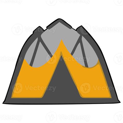 Camping tent clipart flat design on transparent background, camping isolated clipping path ...