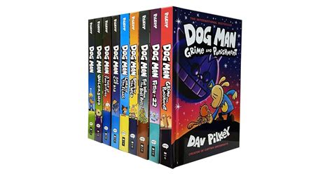 Dog Man Series 9 Books Collection Set by Dav Pilkey