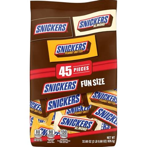 Snickers 45-Piece Variety Mixed Fun Size Candy Bars - 10040000589263 ...