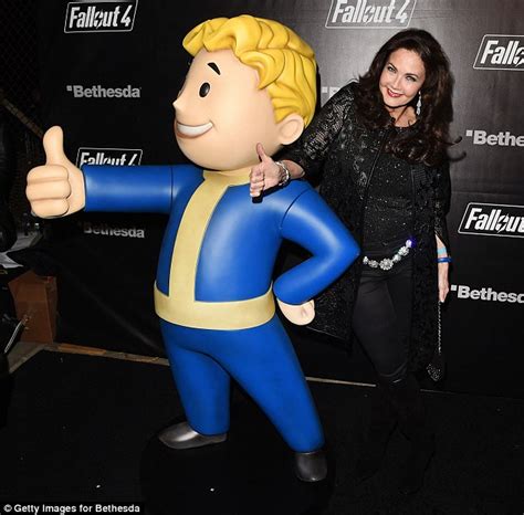 Lynda Carter rocks lacy all-black ensemble to Fallout 4 video game launch party in LA | Daily ...