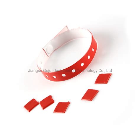 2023 Goju Custom PVC Plastic Vinyl ID Wristbands for Events with 5 Tabs ...