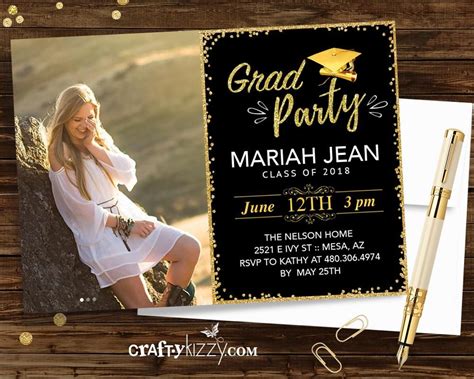 2021 Graduation Party Invitation - High School Grad - College Graduation Invitations - Grad ...