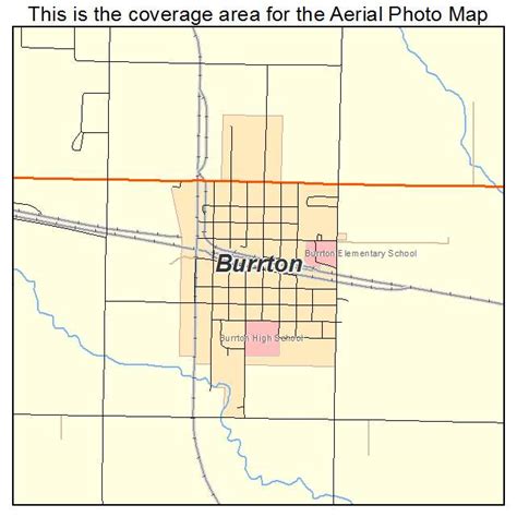 Aerial Photography Map of Burrton, KS Kansas