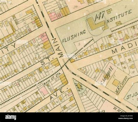 Old map of flushing hi-res stock photography and images - Alamy