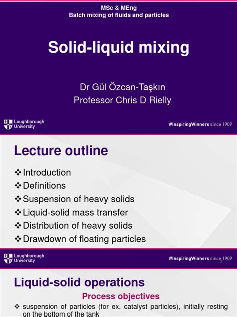 10 - Solid-Liquid Mixing | PDF