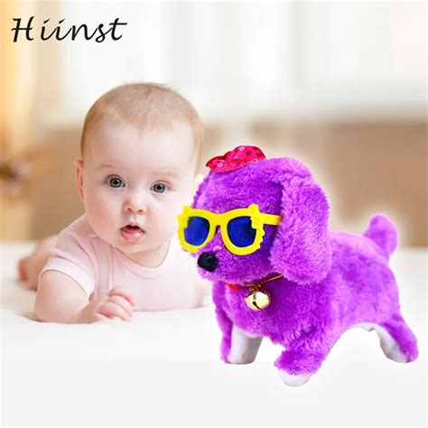Baby Toy New Pink Robotic Cute Electronic Walking Pet Dog Puppy Kids Toy With Music Light ...