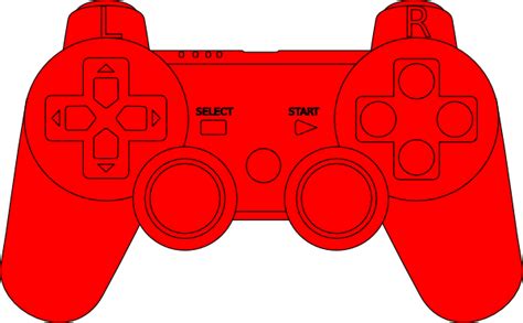 Ps3 Controller Red Clip Art at Clker.com - vector clip art online ...