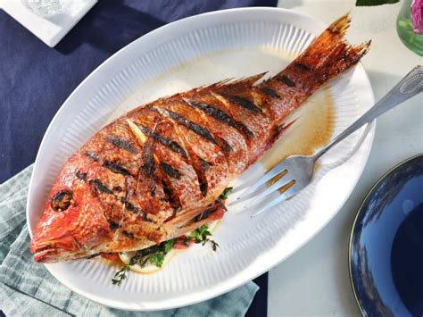 Grilled Stuffed Whole Snapper Recipe | Kardea Brown | Food Network