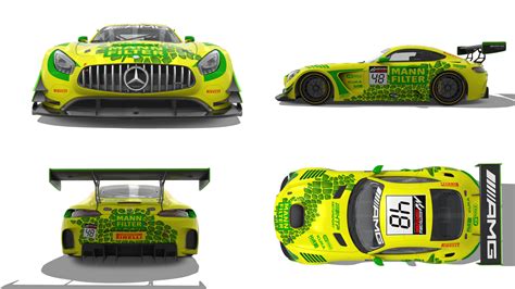 Design-Entwurf zum Mann Filter-AMG Mercedes Benz GT3 Mercedes Amg, Car Paint Jobs, Car Painting ...