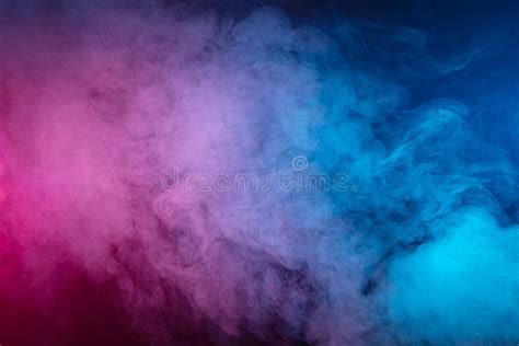 Pink Cloud of Smoke of Black Isolated Background. Stock Photo - Image ...