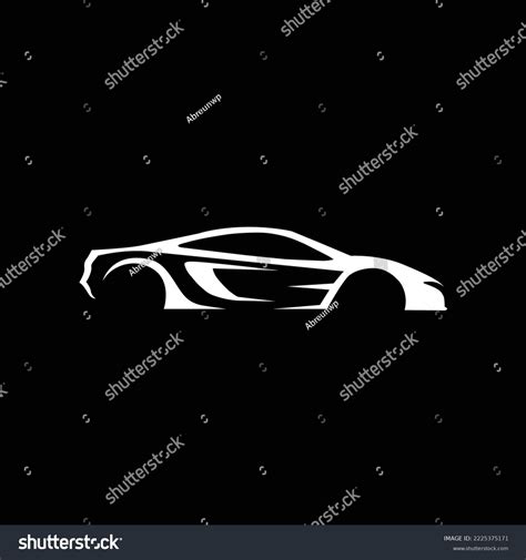 Sports Car Silhouette Vector Illustration Stock Vector (Royalty Free ...