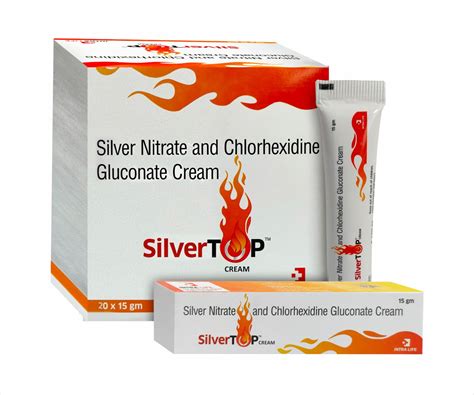 Buy INTRA LIFE SILVERTOP CREAM | Silver Nitrate IP0.20% w/w + Chlorhexidine Gluconate Solution ...