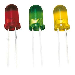 LED 5MM ST GN: Led, 5 mm, gekleurd, 20 mcd, groen bei reichelt elektronik