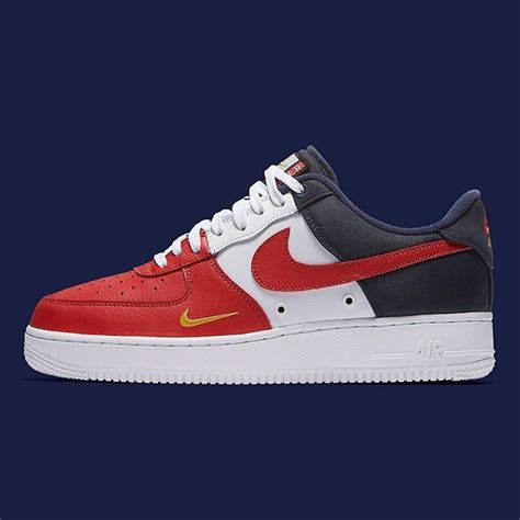 The Nike Air Force 1 Low is getting patriotic with red, white, blue, and a touch of gold. For a ...