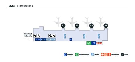 GSP Airport Terminal Map