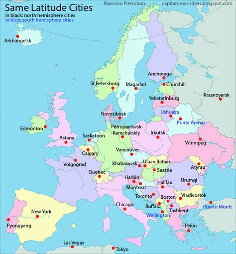 Map Of Western Europe with Capitals | secretmuseum