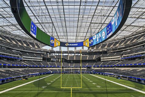 AGC Inc.‘s Fluon® ETFE fluoropolymer film installed on SoFi Stadium roof | PRISM