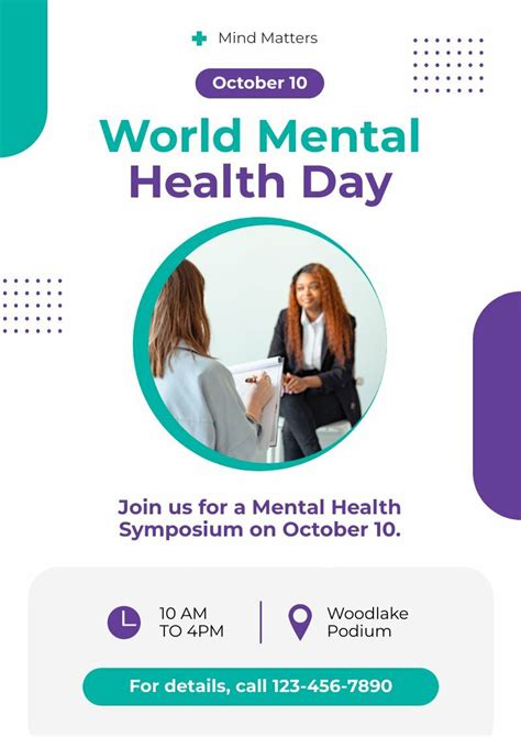 World Mental Health Day Poster | Free Poster Template - Piktochart