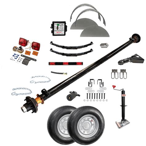 6000 lb Dexter Single Axle Trailer Parts Kit - 6K Capacity LD (Complete Original Series ...