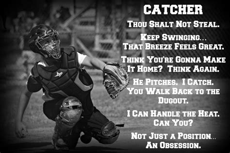 CATCHER . . . BASEBALL | Catcher quotes, Baseball catcher, Baseball quotes