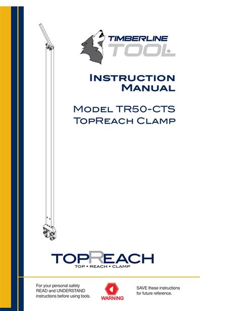 TIMBERLINE TOOL TR50-CTS INSTRUCTION MANUAL Pdf Download | ManualsLib