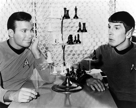 Kirk spock chess star trek photo ... 8.5x11 PHOTOGRAPH | Etsy