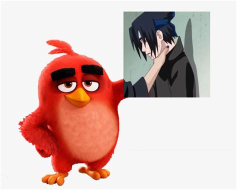 Angry Birds Red Vertebrate Cartoon Flightless Bird - Itachi Choking Sasuke Meme Transparent PNG ...