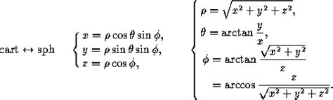 9.4 Relations between Cartesian, Cylindrical, and Spherical Coordinates