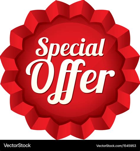 Special offer price tag star sticker Royalty Free Vector