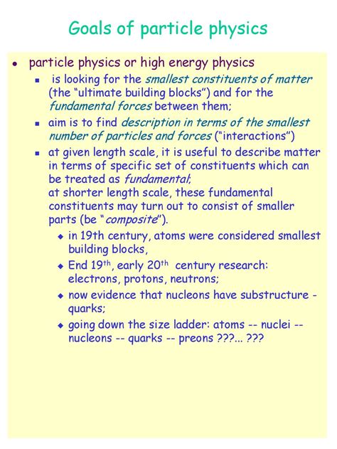 Outline: Why do particle physics? Standard model - ppt download