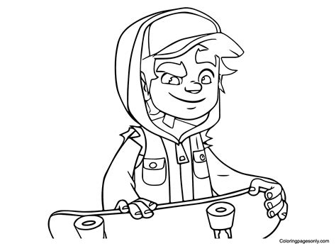 Happy Jake De Subway Surfers Coloring Pages Coloriages Subway Surfers | Images and Photos finder