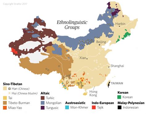 A ring of ethnic regions surrounds the Han core, including Tibet, Xinjiang, Inner Mongolia and ...