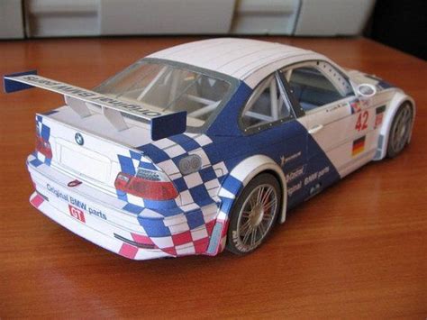 BMW M3 GTRcar from the game Paper model kit 3D paper craft | Coche de cartón, Bmw m3, Autos de ...