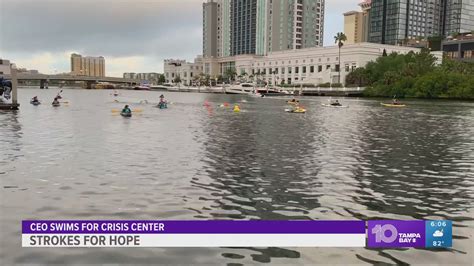 Crisis Center of Tampa Bay CEO to swim around Davis Islands | wtsp.com