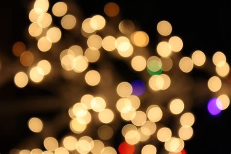 Blurred Christmas Lights White Picture | Free Photograph | Photos Public Domain