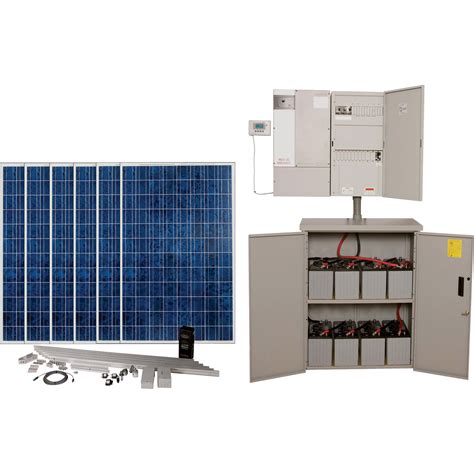 BPS 6,000 Watt, 8 Battery Backup Solar Power System with 6 Solar Panels ...