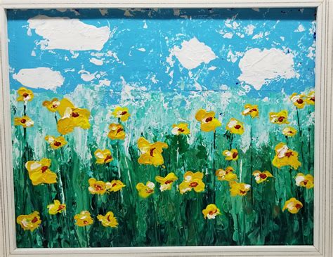 Yellow Daisies Original Acrylic Painting - Etsy.de