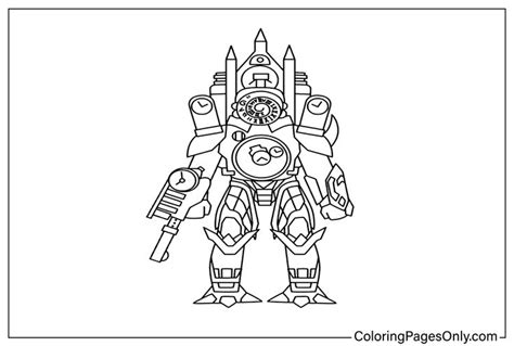 Titan Clock Man Coloring Pages - Free Printable Coloring Pages ...