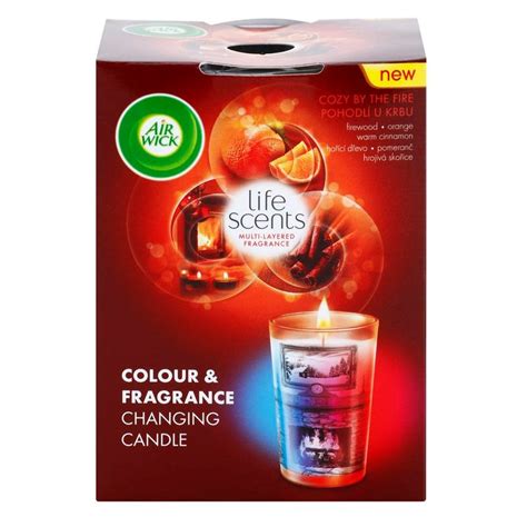 Air Wick Life Scents Color & Fragrance Changing, Scented Candle 140 g ...