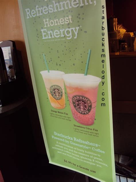 NEW Starbucks Refreshers test beverages with unroasted green coffee: Strawberry Citrus and ...