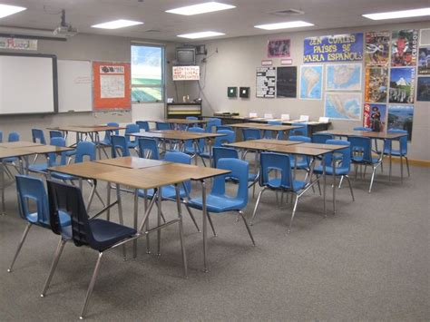 Desk arrangement w connected desks | Desk arrangements, Classroom ...