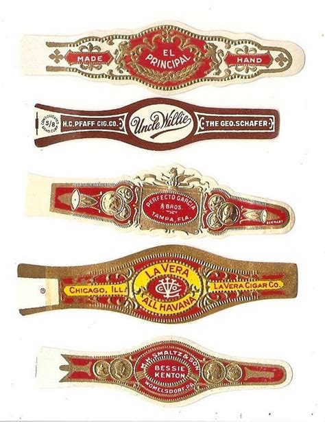 270 CIGAR BAND Labels new old stock cigar bands lithographed