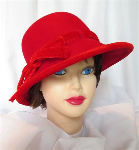 Fabulous Hats! | Red hat society, Wool cloche, Red hats