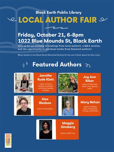 Local Author Fair | Black Earth Public Library