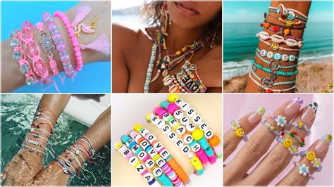 50 DIY - SUMMER JEWELRY IDEAS - Bracelet, Necklace and more.. - YouTube