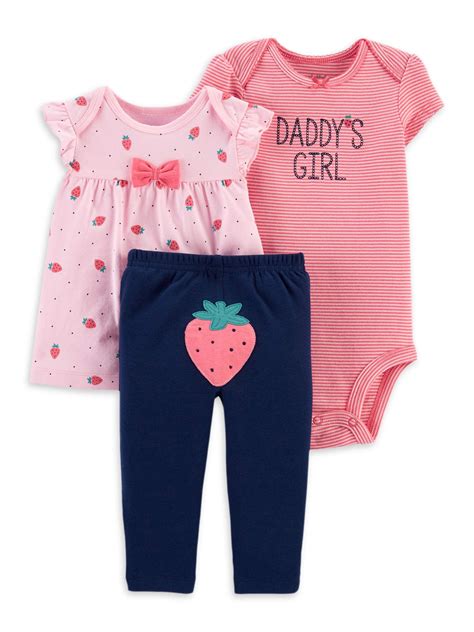 Child of Mine by Carter's - Child of Mine by Carter's Baby Girl Shirt, Bodysuit & Leggings ...