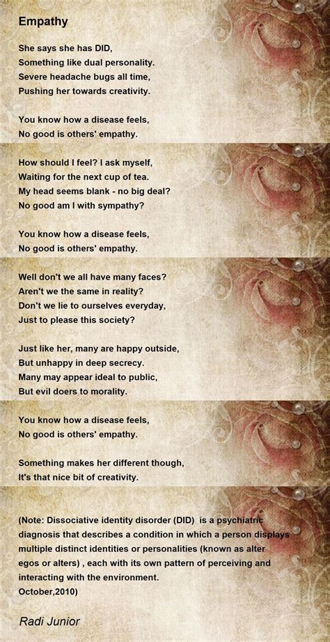 Empathy - Empathy Poem by Radi Junior