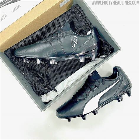 Modified For Neymar: Black / White Puma King Platinum 'Neymar' Boots ...