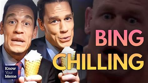 John Cena Speaking Chinese and Eating Ice Cream aka the 'Bing Chilling' Meme Returns - YouTube