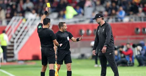 Jurgen Klopp booked in Club World Cup semi-final after bust-up with Monterrey boss - Mirror Online